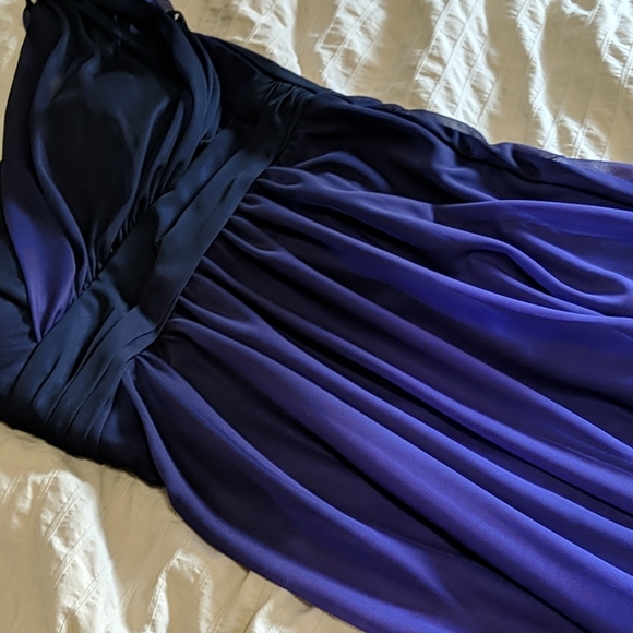 Purple and Black long dress - Picture 3 of 5
